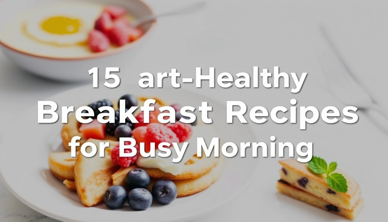 15 Heart-Healthy Breakfast Recipes for Busy Mornings 15 Heart-Healthy Breakfast Recipes for Busy Mornings